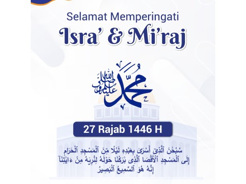 Selamat Memperingati Hari Isra & Miraj